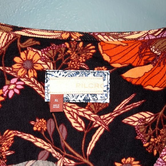 Pilcro Tiered Corduroy Dress, NWT, SZ XL - Picture 4 of 7